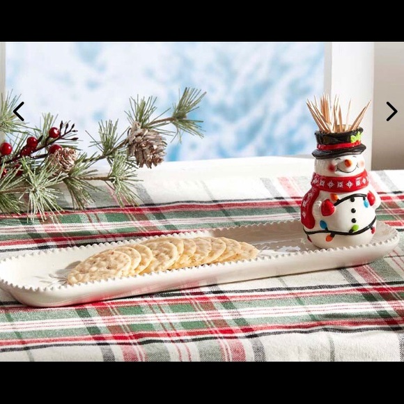 2 Piece Snowman Entertaining Set - Picture 1 of 5
